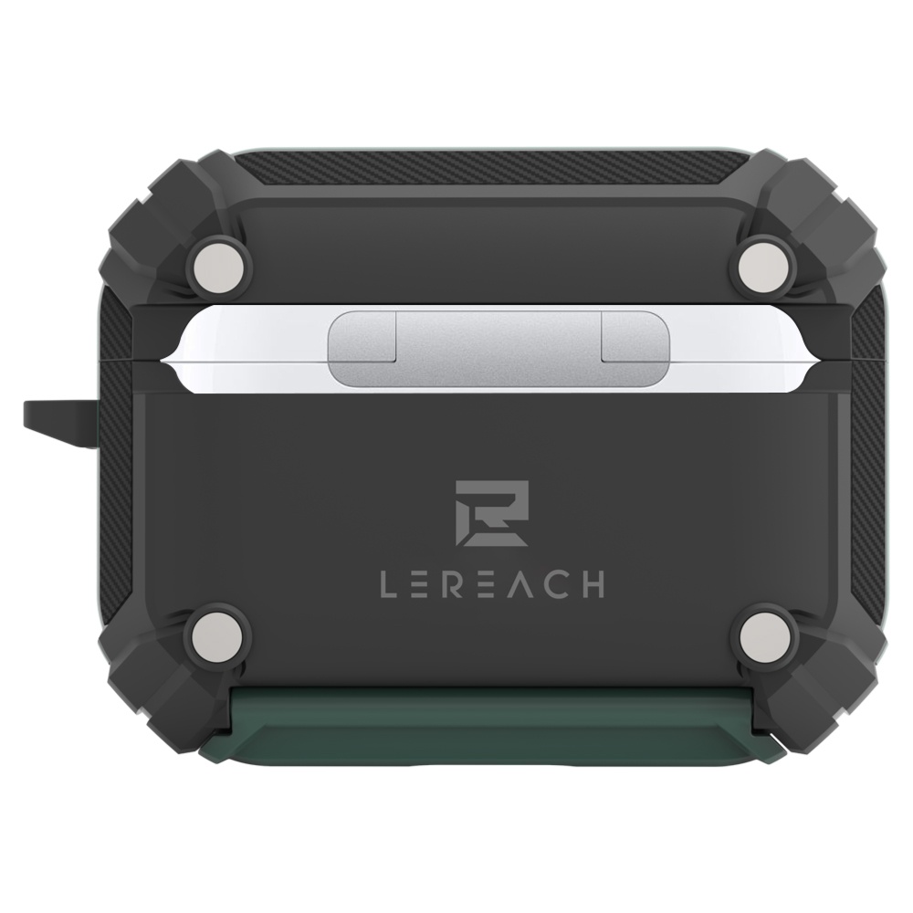 LeReach/乐芮斯 极盾系列纤维纹装甲版-AirPods Pro 3耳机保护套 碳纤维纹理强力磁吸 - 图片 5